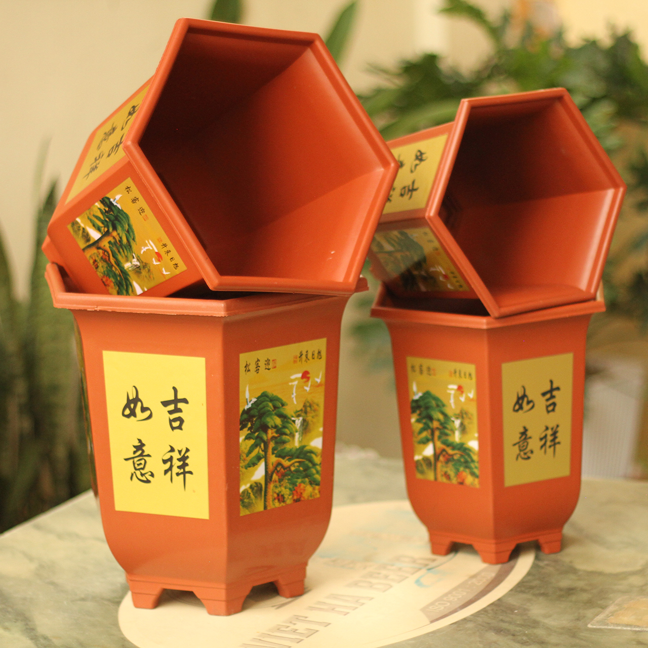 Chậu nhựa giả gốm